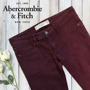 Burgundy Jeans